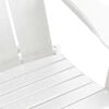 vidaXL Folding Adirondack Chair White 31.69 x 29.33 x 36.22 in HDPE