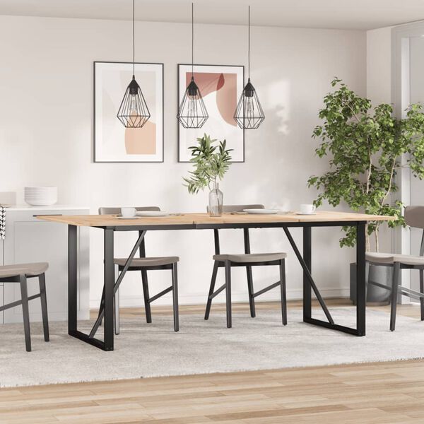 vidaXL Dining Table Legs O-Frame 63"x31.5"x28.7" Steel