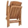 vidaXL Reclining Patio Chairs with Cushions 8 pcs Solid Teak Wood