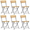 vidaXL 7 Piece Folding Patio Dining Set Solid Acacia Wood