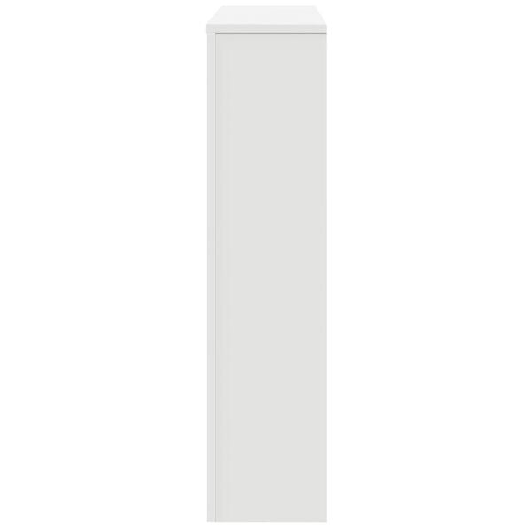 vidaXL Radiator Cover White 58.7x7.9x32.3" Engineered Wood