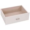 vidaXL Jewellery Box 5-Layer with Mirror Lockable White