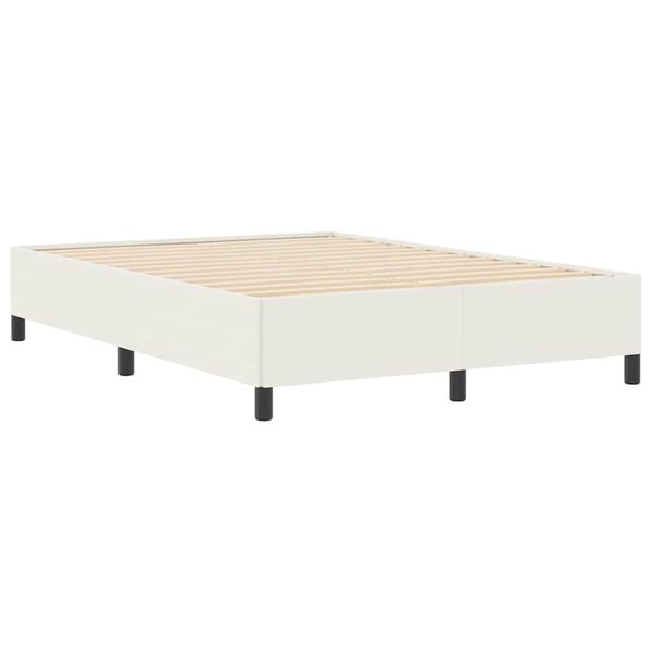 vidaXL Bed Frame Cream 55.1" x 78.7" Corduroy fabric