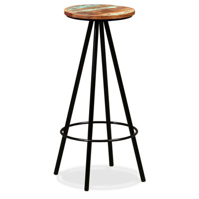 vidaXL Bar Stools 2 pcs Solid Reclaimed Wood