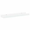 vidaXL Frame Ledge Shelf Set of 2 White MDF 15.7 in x 3.5 in x 1.2 in