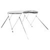 vidaXL 3-bow Bimini Top with Mesh Sidewalls 72.0x(66.9-71.7)x53.9"