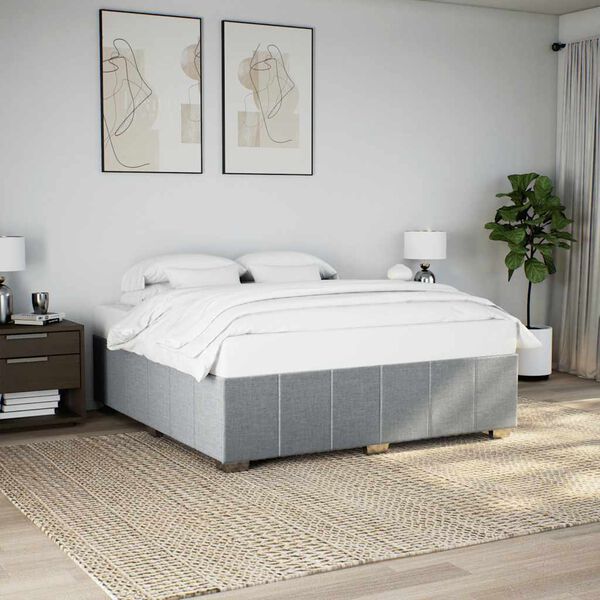 vidaXL Bed Frame Light Gray