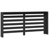 vidaXL Radiator Cover Black 68.9x7.9x32.3" Engineered Wood