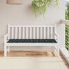 vidaXL Patio Bench Cushion Black Check Pattern 59.1x19.7x1.6" Oxford Fabric