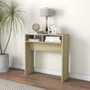 vidaXL Console Table Sonoma Oak Engineered Wood Compact Durable