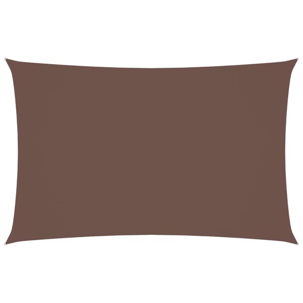vidaXL Sunshade Sail Oxford Fabric Rectangular 8.2x16.4' Brown