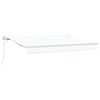 vidaXL Retractable Awning White 137.8" x 78.7" Polyester and Aluminium