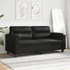 vidaXL 2-seater Sofa Black