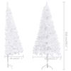 vidaXL Artificial Christmas Tree White PVC 59 in tall Collapsible