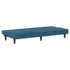 vidaXL Sofa Bed Light Gray Velvet (100% polyester), Plywood, Plastic Large