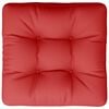vidaXL Pallet Cushion Red Polyester 7.8" Water-resistant materials