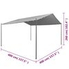 vidaXL Gazebo Anthracite Polyester fabric with PA coating, Steel