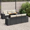 vidaXL Garden Sofa Set Black PE rattan Large Modular Garden Sofa Set