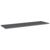 vidaXL Shelf Set of 4 High Gloss Grey Engineered Wood 39.4 x 11.8 in