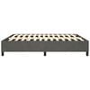 vidaXL Bed Frame Dark Gray Velvet, plywood, engineered wood