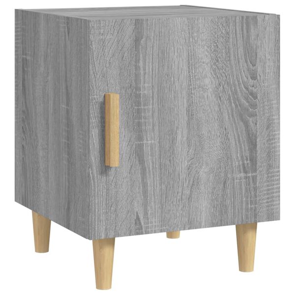 vidaXL Bedside Cabinet Grey Sonoma Engineered Wood Medium