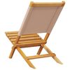vidaXL Garden Chair Set of 2 Taupe