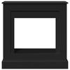 vidaXL Fireplace Surround Black 35.4x11.8x35.4" Engineered Wood