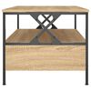 vidaXL Coffee Table Sonoma Oak Engineered Wood 39.4 in x 20.1 in x 17.7 in