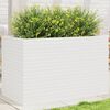 vidaXL Garden Planter White Solid pine wood Large Garden Planter