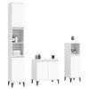 vidaXL Bathroom Furniture Set White Engineered wood, metal Medium