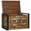 vidaXL Storage Box 31.50 x 19.69 x 19.69 in Reclaimed Wood