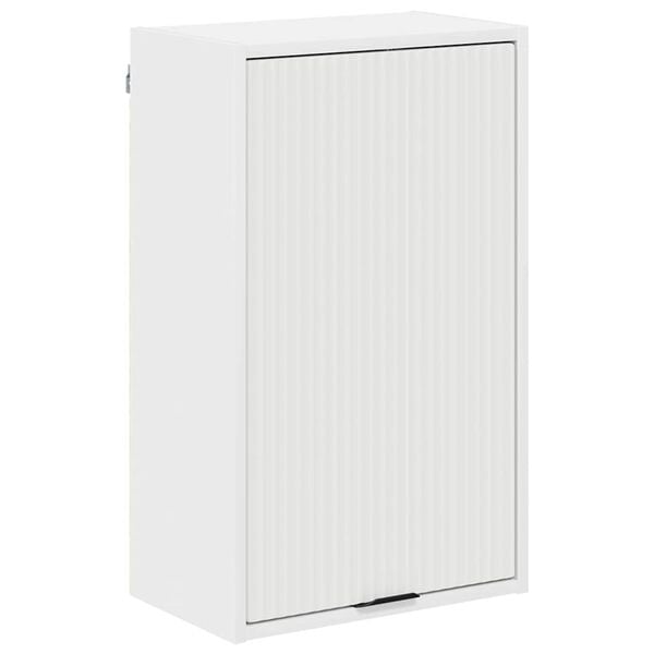 vidaXL Bathroom Cabinet Wall-mounted White 15.35 x 9.25 x 25.59 in