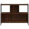 vidaXL Bookcase Brown oak Engineered Wood Medium Bookcase Rectangular
