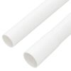 vidaXL Cable Trunkings with Clips &Oslash;1" 32.8' PVC