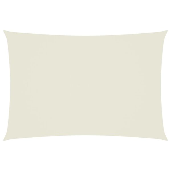 vidaXL Sunshade Sail Oxford Fabric Rectangular 8.2x14.8' Cream
