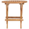 vidaXL Garden Table Teak Solid Teak wood Small Foldable Folding Table