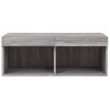 vidaXL TV Cabinet Gray Sonoma Engineered wood Compact