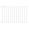 vidaXL Fence Panel Powder-coated Steel 5.6x3.3' White
