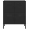 vidaXL Storage Cabinet Black 31.5"x13.8"x40" Steel