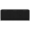 vidaXL TV Cabinet Black Oak 40.16 x 13.78 x 14.37 in Engineered Wood