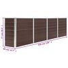 vidaXL Raised Garden Bed Brown Galvanized steel Large Durable