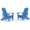 vidaXL Garden Chair Aqua blue HDPE (High Density Polyethylene) Standard
