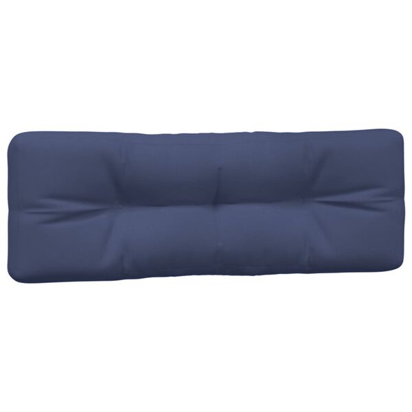 vidaXL Pallet Cushion Navy Blue 100% Polyester Large