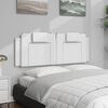 vidaXL Headboard Cushion White