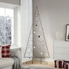 vidaXL Metal Christmas Tree for Decoration Black 82.7"