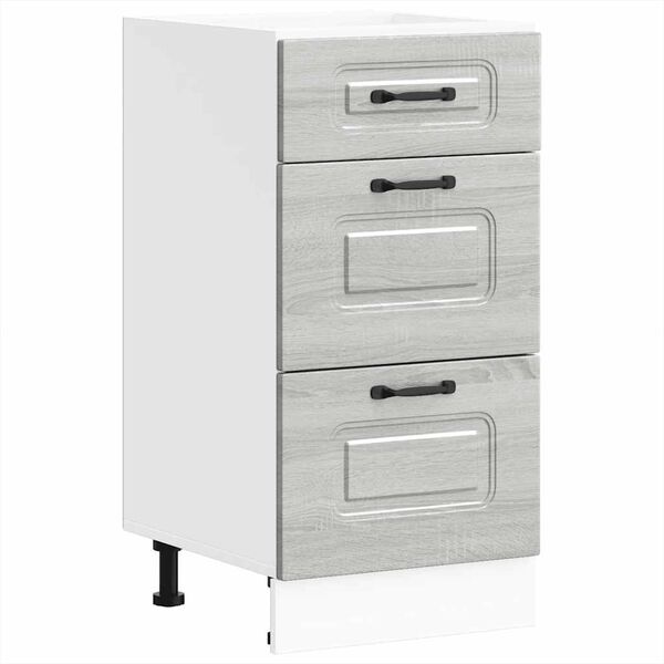 vidaXL Kitchen Base Cabinet Grey Sonoma Engineered Wood Standard