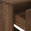 vidaXL Bedside Cabinet Set of 2 Brown Oak Engineered Wood Medium