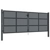 vidaXL Garden Gate Anthracite 157.5x59.1" Steel