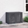 vidaXL Air Conditioner Cover Anthracite 39.37 x 19.69 x 27.56 in Steel