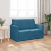 vidaXL Sofa Bed Blue 48.82 x 80.32 x 24.02 in Velvet
